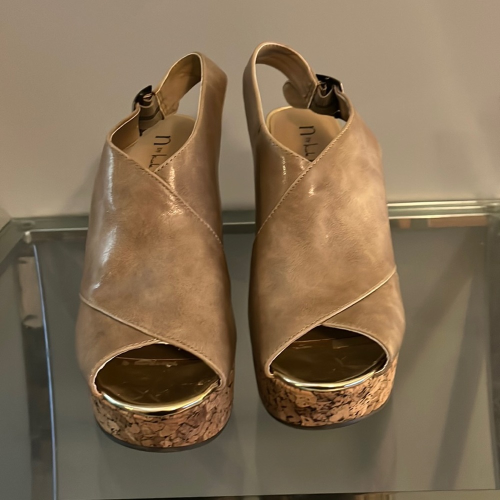 Nicole miller wedge sandals